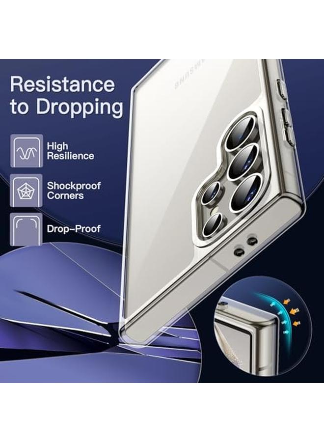 Jetech Case For Samsung Galaxy S24 Ultra 5G Not For Galaxy S23 Ultra S24 S24 Plus Non Yellowing Shockproof Bumper Protective Phone Cover Anti Scratch Hard Pc Back Clear - Image 4