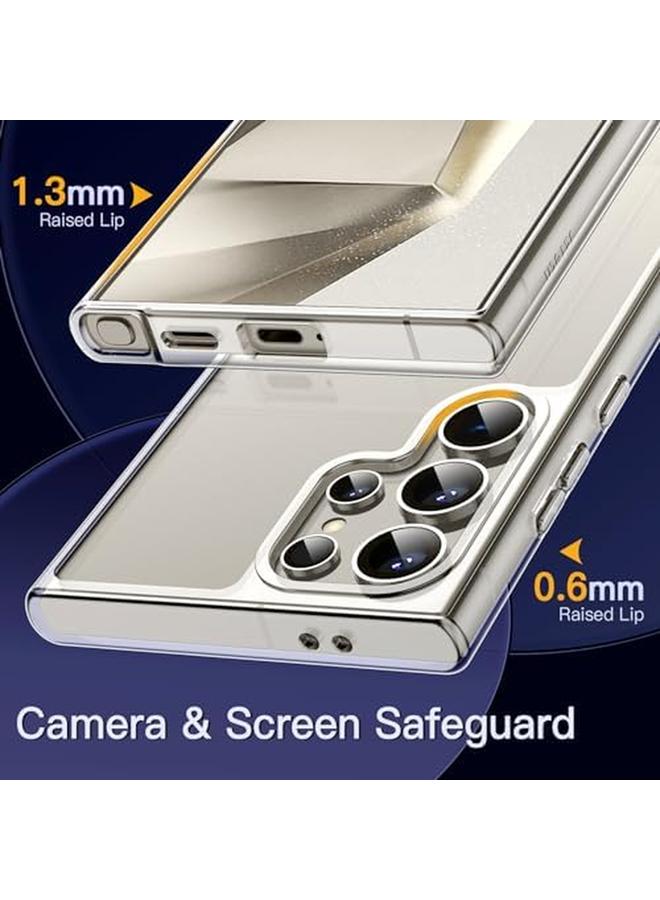 Jetech Case For Samsung Galaxy S24 Ultra 5G Not For Galaxy S23 Ultra S24 S24 Plus Non Yellowing Shockproof Bumper Protective Phone Cover Anti Scratch Hard Pc Back Clear - Image 3