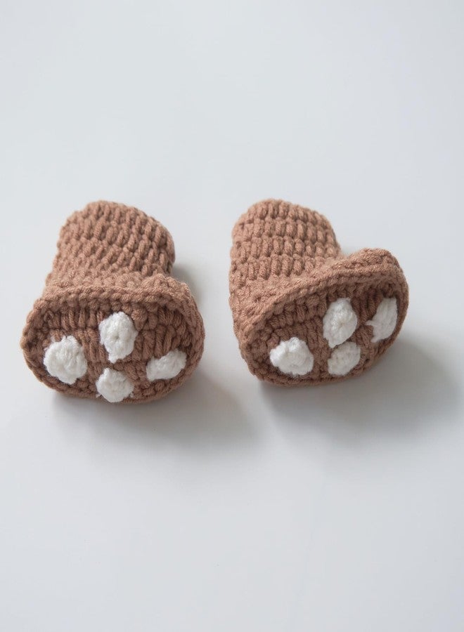 Vemonllas Newborn Photography Props Bear Outfit Photo Prop Bear Hat Diaper Cover Boots Baby Photoshoot Crochet Costume - Image 4