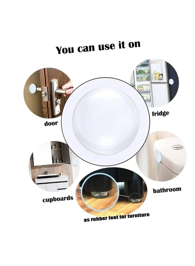 KNP KNP Self Adhesive rubber bumper white-6 pcs bumpers are perfect for cabinets, drawers, doors, furniture, and appliances. - Image 2