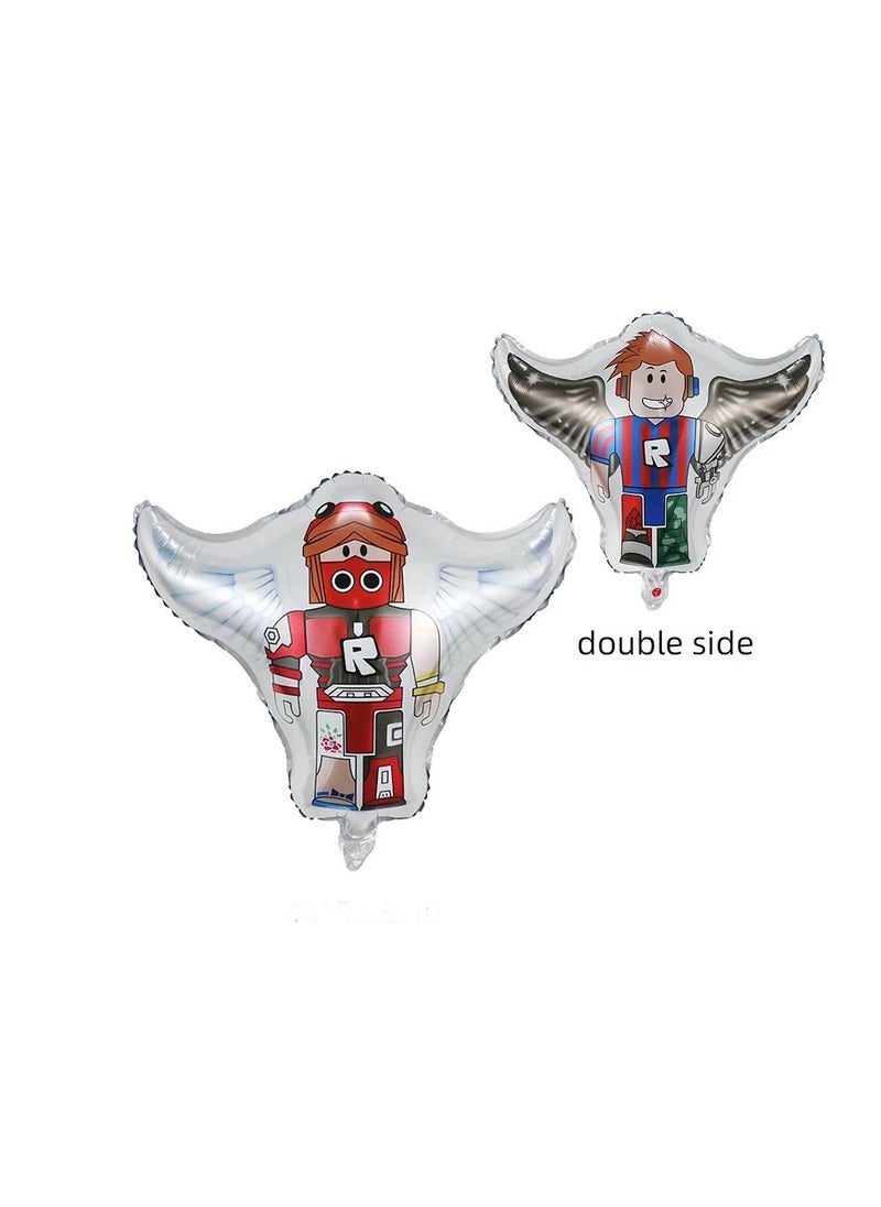 Generic - Cartoon Roblox aluminum foil balloon Mine-craft aluminum foil balloon for super-man game theme birthday party decoration - Image 1