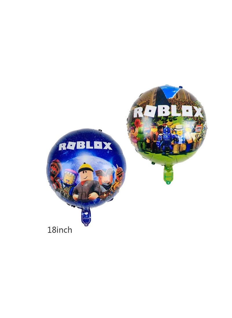 Generic - Cartoon Roblox aluminum foil balloon Mine-craft aluminum foil balloon for super-man game theme birthday party decoration - Image 1