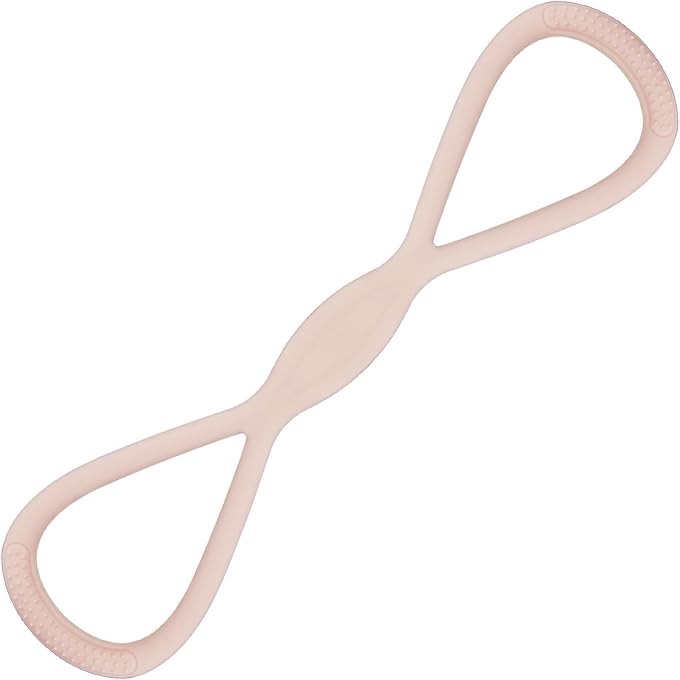 CANIPHA 8-Shaped Silicone Tension Rope, Figure 8 Resistance Bands For Women Flex Ease Band Pink Resistance Fitness Tools Supplies For Women, Non-Slip Handles Suitable For Body Shaping - Image 1