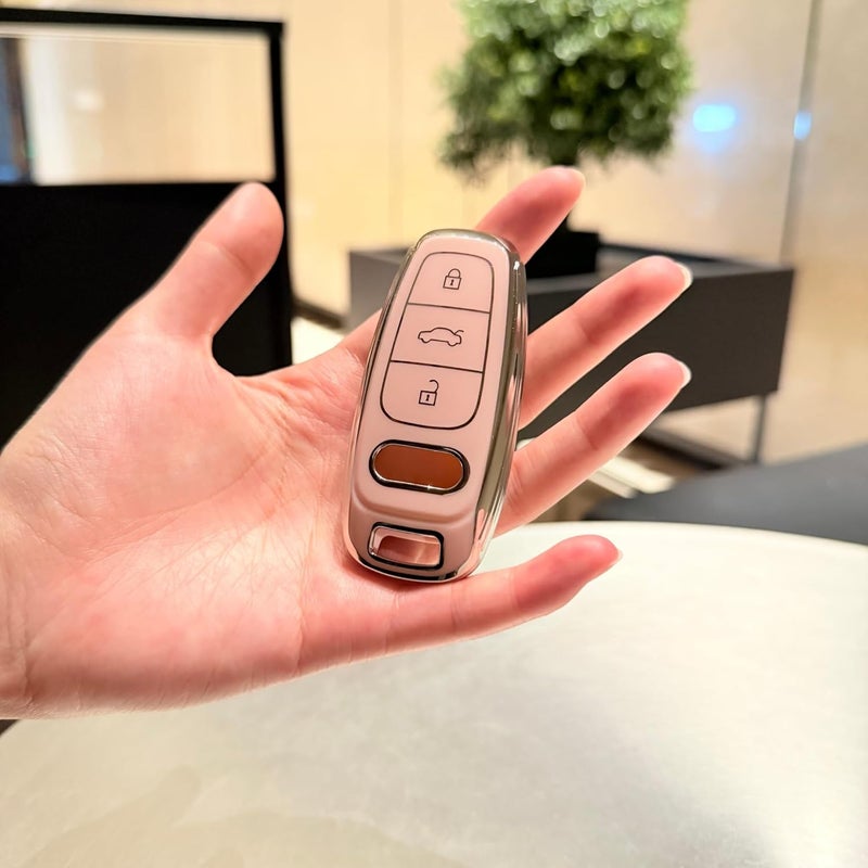 JILLICK Pink Key Case for Audi A6 Models - Stylish Protection for Your Car Key - Image 2