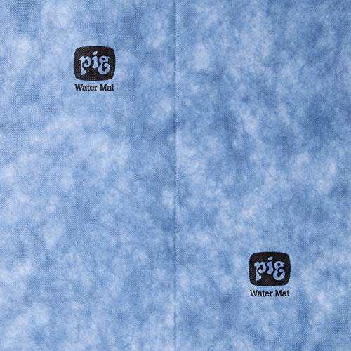 PIG Water Absorbent Mat | Reusable | 10 Pack | 15" W x 19" L | Blue and Black | PM50479 - Image 3