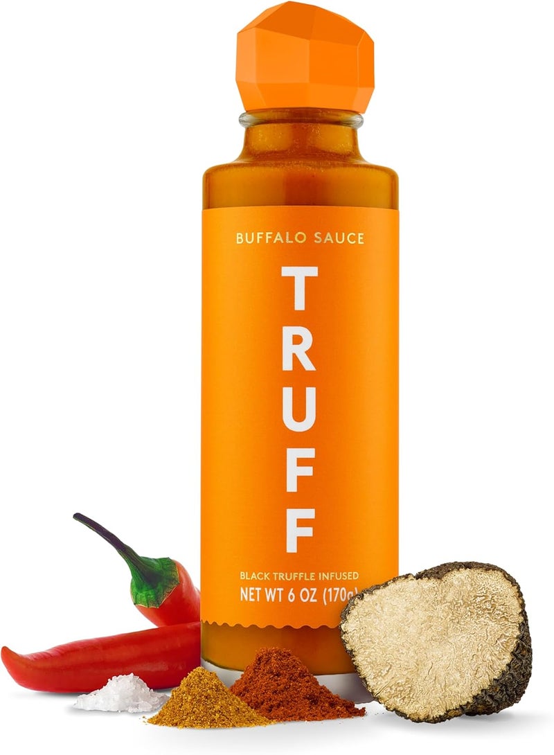TRUFF Buffalo Sauce - Gourmet Hot Sauce with Black Truffle Oil and Red Cayenne Peppers, 170g - Image 1