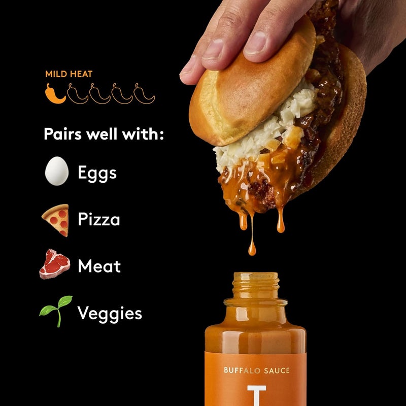 TRUFF Buffalo Sauce - Gourmet Hot Sauce with Black Truffle Oil and Red Cayenne Peppers, 170g - Image 3