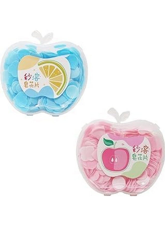 YBN Paper Soap in a Cute Plastic Box Clean Soft Bath for Travel Day Outing Trekking (Pack of 2) - Image 1