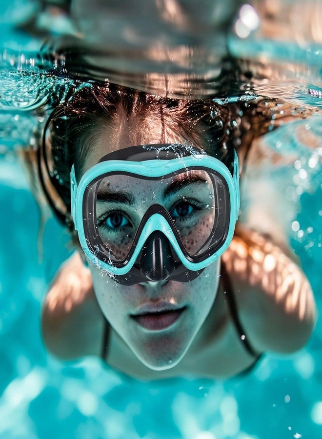 Relaxweex 3 Pcs Adult Youth Swim Goggles with Nose Cover Elastic Strap View Clear Waterproof for Snorkeling Diving Swimming (Black, Dark Blue, Green) - Image 3