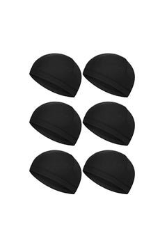 SYOSI 6 Pieces Helmet Liner Skull Caps Sweat Wicking Cap Running Hats Cycling Skull Caps for Men and Women  - Image 1