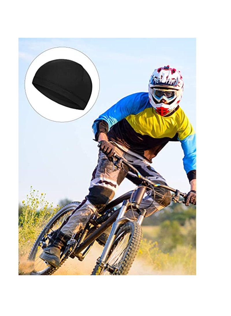 SYOSI 6 Pieces Helmet Liner Skull Caps Sweat Wicking Cap Running Hats Cycling Skull Caps for Men and Women - Image 5