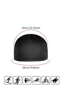 SYOSI 6 Pieces Helmet Liner Skull Caps Sweat Wicking Cap Running Hats Cycling Skull Caps for Men and Women  - Image 2