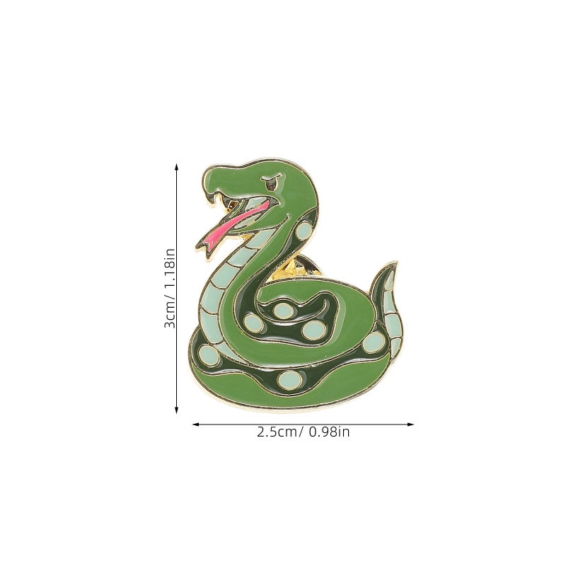 Snake Brooch 2025 Year of the Snake Jewelry Retro Snake Brooch Pin Metal Snake Lapel Pin Unique Animal Brooch for Women - Image 5