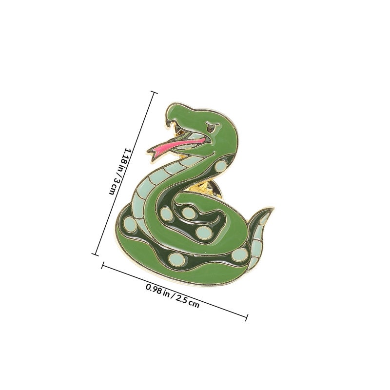 Snake Brooch 2025 Year of the Snake Jewelry Retro Snake Brooch Pin Metal Snake Lapel Pin Unique Animal Brooch for Women - Image 2