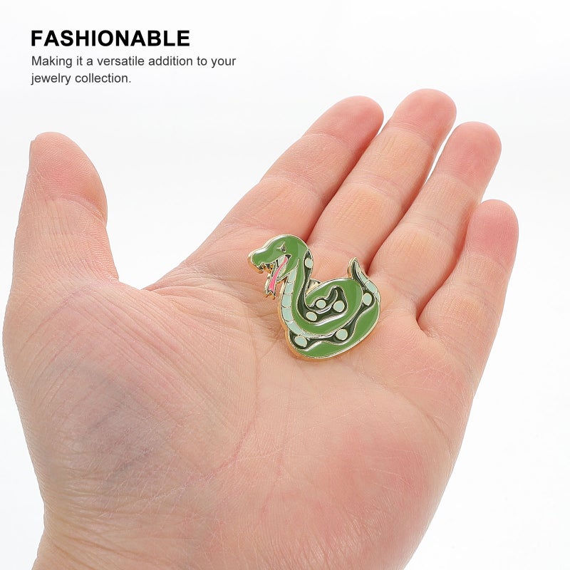 Snake Brooch 2025 Year of the Snake Jewelry Retro Snake Brooch Pin Metal Snake Lapel Pin Unique Animal Brooch for Women - Image 4