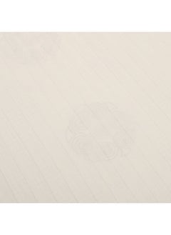 محلة طقم ملاءات سرير MEHALLA - مخطط ساتان 2 سم - أبيض مائل للصفرة - 100% قطن مصري  - Image 4