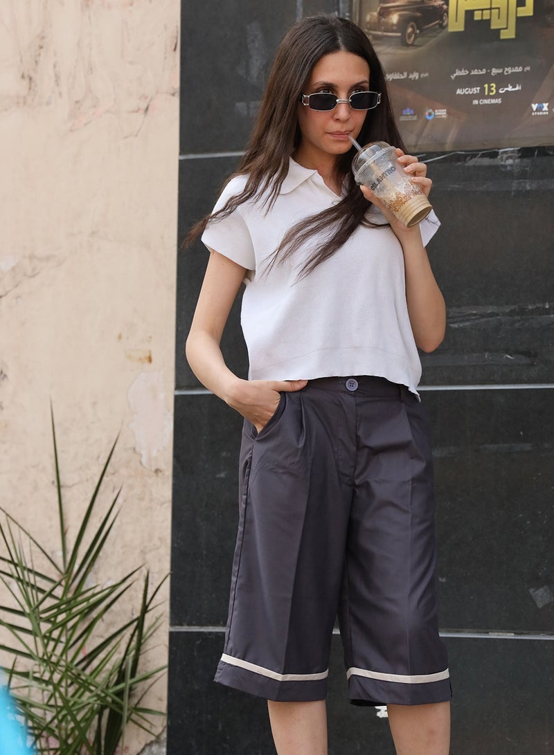 THE IMPOSTER Women’s Grey Shorts - Image 1