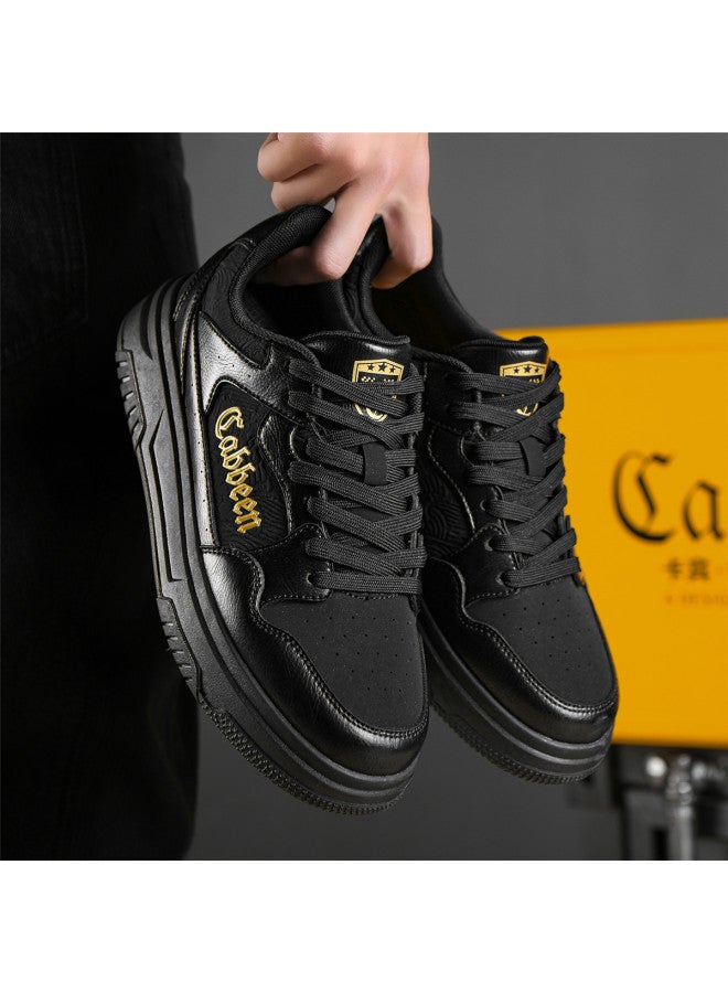 Cabbeen Years Spring New Fashion Perforated Casual Men's Shoes Versatile Patchwork Low-top Trendy Sneakers - Image 3