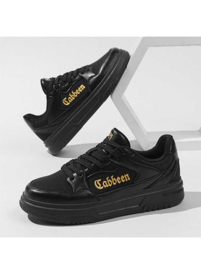 Cabbeen Years Spring New Fashion Perforated Casual Men's Shoes Versatile Patchwork Low-top Trendy Sneakers - Image 2
