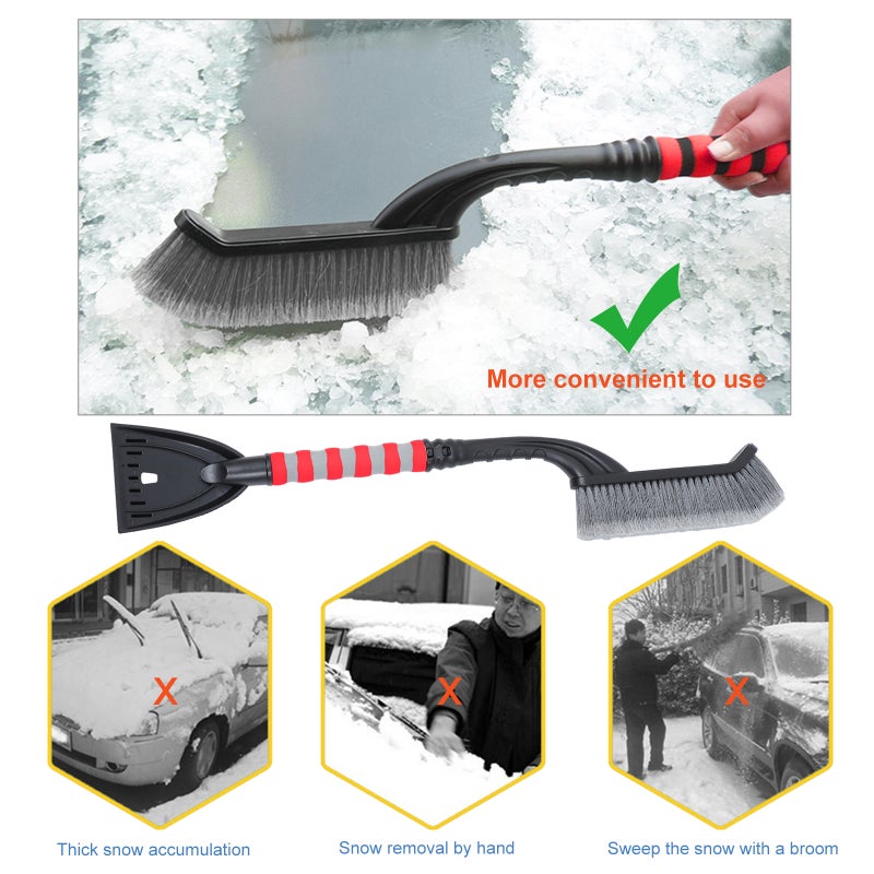 1pc Practical Detachable Snow Shovel Detachable Snow Brush Snow Removal Brush - Image 3