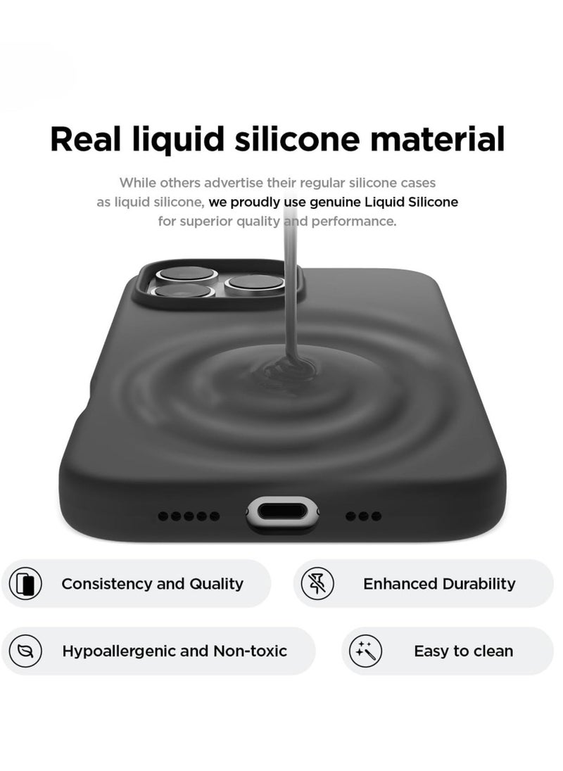 Raxoom iPhone 16 Pro Case Cover - Full Body Protection, Shockproof, Slim, Anti-Scratch Soft Microfiber Lining (Black) - Image 2