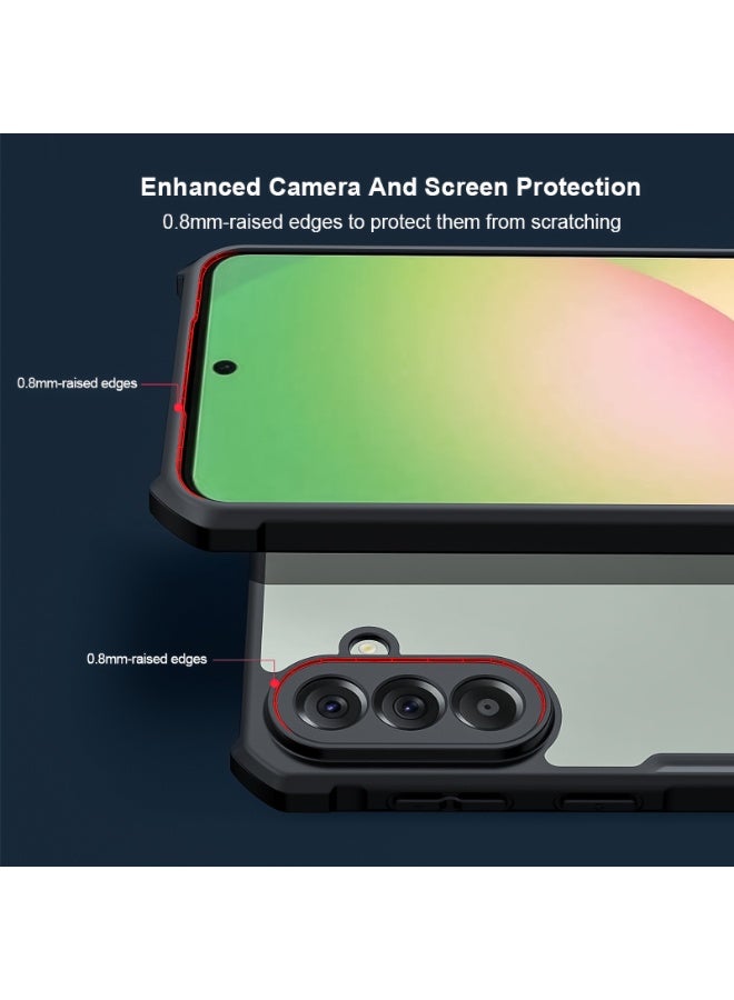 إكسوند غطاء Samsung Galaxy A57، تصميم حماية عدسة الكاميرا المرتفعة، حافة TPU + PC مقاومة للصدمات، تصميم نحيف مع مقاومة للاصفرار - Image 2