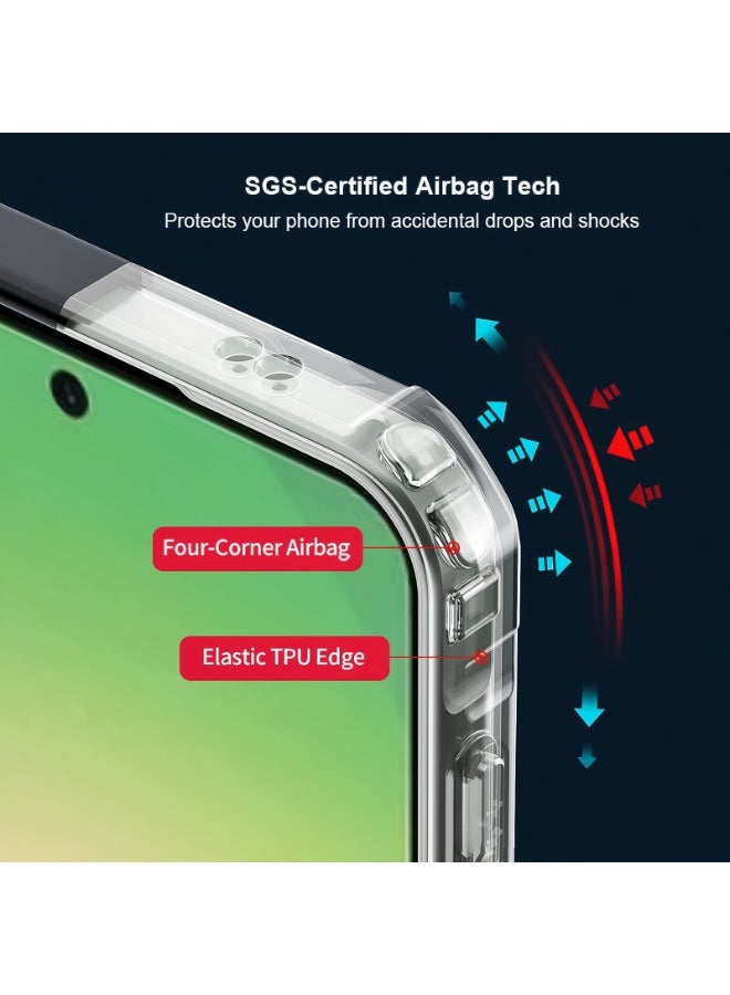 إكسوند غطاء Samsung Galaxy A57، تصميم حماية عدسة الكاميرا المرتفعة، حافة TPU + PC مقاومة للصدمات، تصميم نحيف مع مقاومة للاصفرار - Image 4