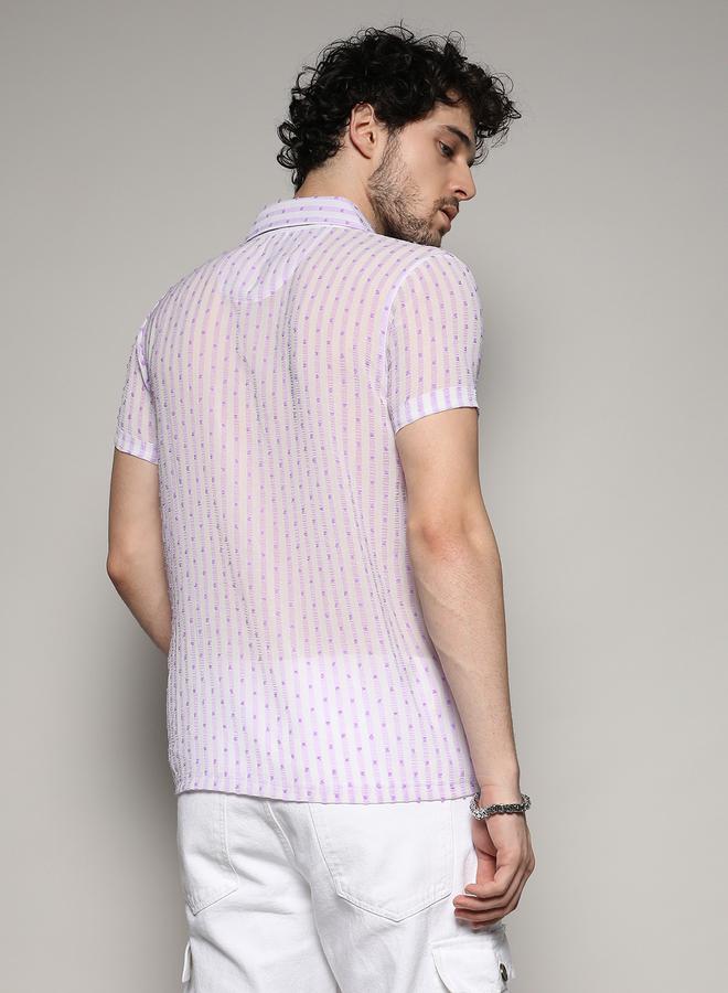 كامبوس سوترا قميص كاجوال كامبس سوترا بتصميم دوبي شفاف - Image 3