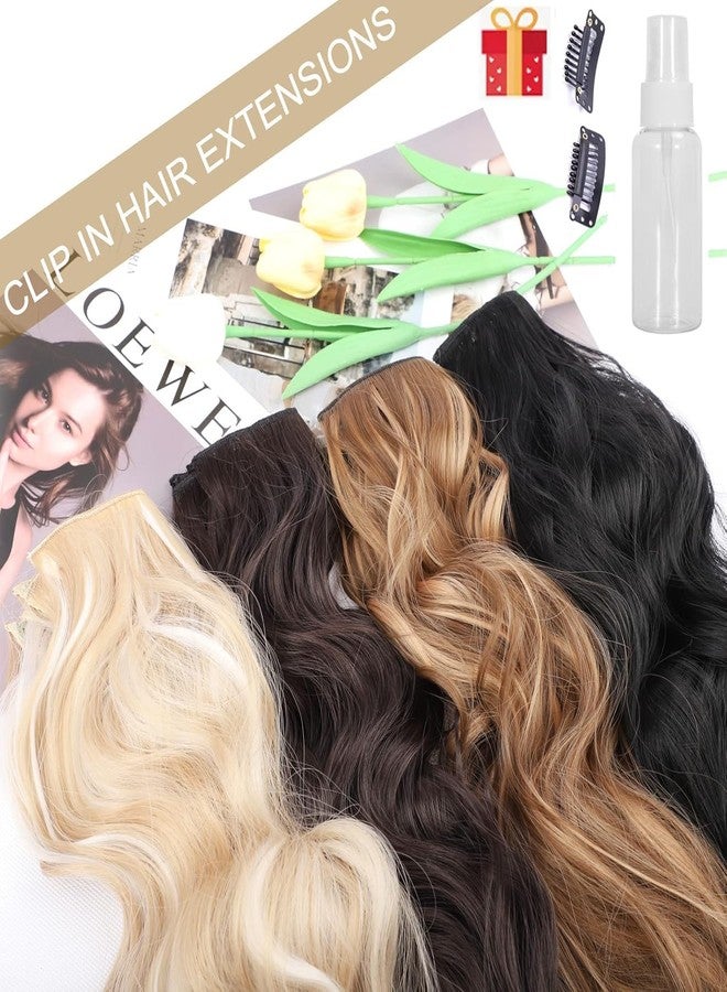 Perience Silver Hair Extensions Clip ins 4PCS 20Inch Long Wavy Grey Clip in Hair Extensions Gray Thick Soft Hair Double Weft Hairpieces for Women (20 INCH, 60#) - Image 5