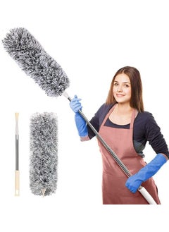 DreamSky DREAM SKY Microfiber Feather Duster Bendable Extendable Fan Cleaning Duster with 100 inches Expandable Pole Handle Washable Duster for High Ceiling FansWindow Blinds Furniture  - Image 1