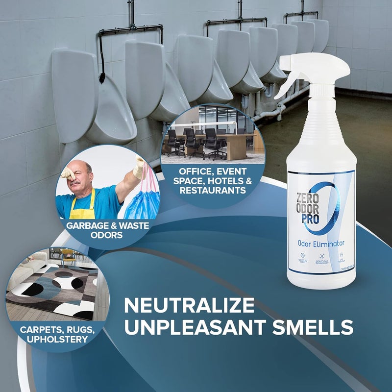 Zero Odor Pro - Commercial Strength Eliminator Odor Neutralizer, Room Deodorizer Odor Eliminator Musty Smell - Strongest Odor Eliminator Trigger Spray, (32-ounce) - Image 2