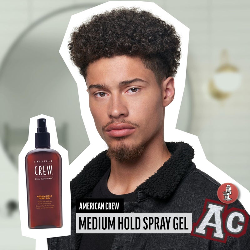 American Crew Medium Hold Spray Gel, Hair Styling Gift for Him, 8.4 fl oz - Image 5
