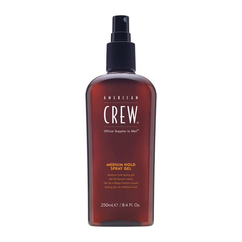 American Crew Medium Hold Spray Gel, Hair Styling Gift for Him, 8.4 fl oz - Image 1