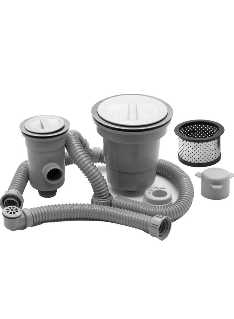 Kana Combined kitchen sink large 5 inches and small 3 inches Korean model - Image 1