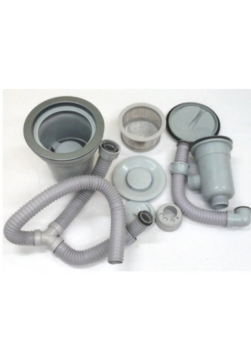 Kana Combined kitchen sink large 5 inches and small 3 inches Korean model - Image 2