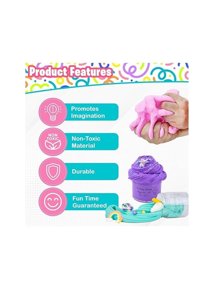 المنزل الذكي مجموعة سلايم فلافي غير سامة وغير لاصقة، هدية حفلات لتخفيف التوتر للأولاد والبنات والكبار (عبوة من 4 قطع) - Image 3