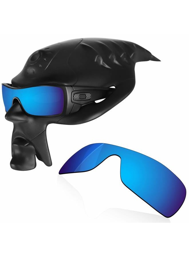 ROCKSHELL Polarized Lenses Replacement for Oakley Batwolf OO9101 Sungl - Jet Black + Lava Red + Ice Blue + GT Silver - Image 4