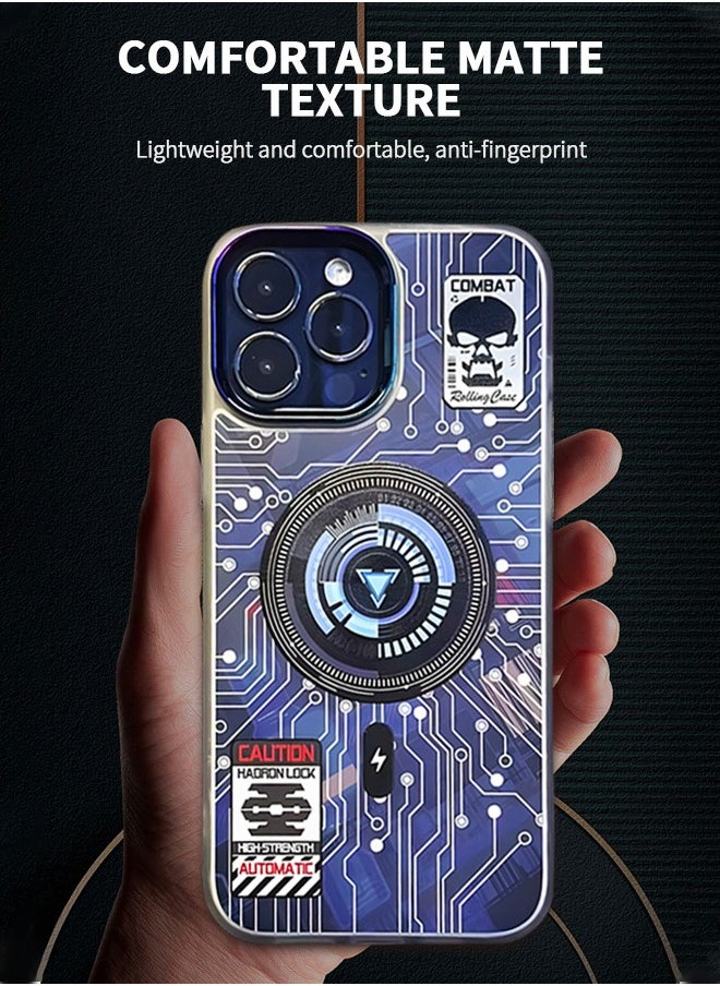GROIC - Case for IPhone 14 Pro Case 6.1 Inch with MagSafe, Punk Pattern Trendy Design TPU Bumper Case Support Wireless Charging, Magnetic Case with Camera Lens Protector - Image 1