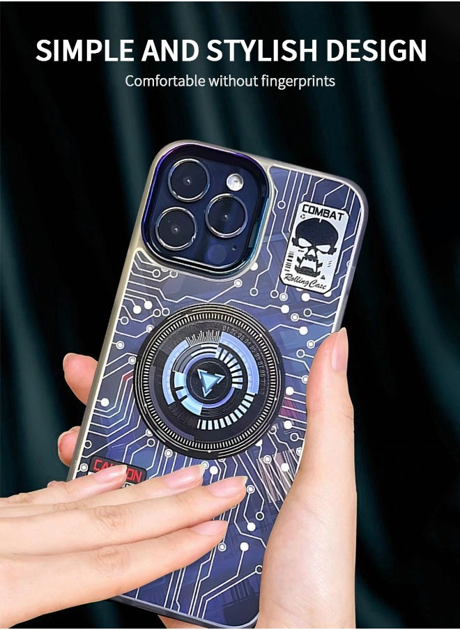GROIC - Case for IPhone 14 Pro Case 6.1 Inch with MagSafe, Punk Pattern Trendy Design TPU Bumper Case Support Wireless Charging, Magnetic Case with Camera Lens Protector - Image 1