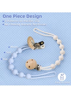 Bebiland 2 Pcs Pacifier Holder Clip, with 2 Pack Clear Pacifier Box, Binky Clips for Baby Pacifiers, Keep Pacifiers Clean and Secure, Soft and Flexible Paci Clips, Pacifier Clips Baby Girl and Baby Boy  - Image 3