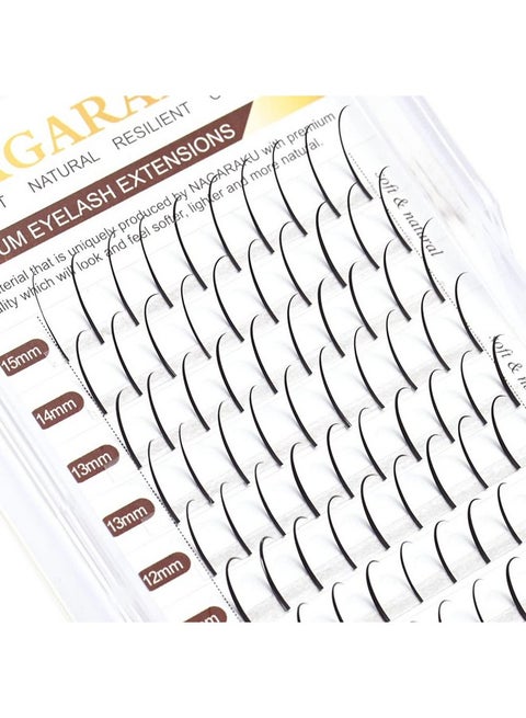 Spikes Eyelash Extensions Wispy Lash 0.07Mm D Curl 8 15Mm Mix Tray Premade Fan Matte Black Individual Ellipse Supplies Spikes Fans