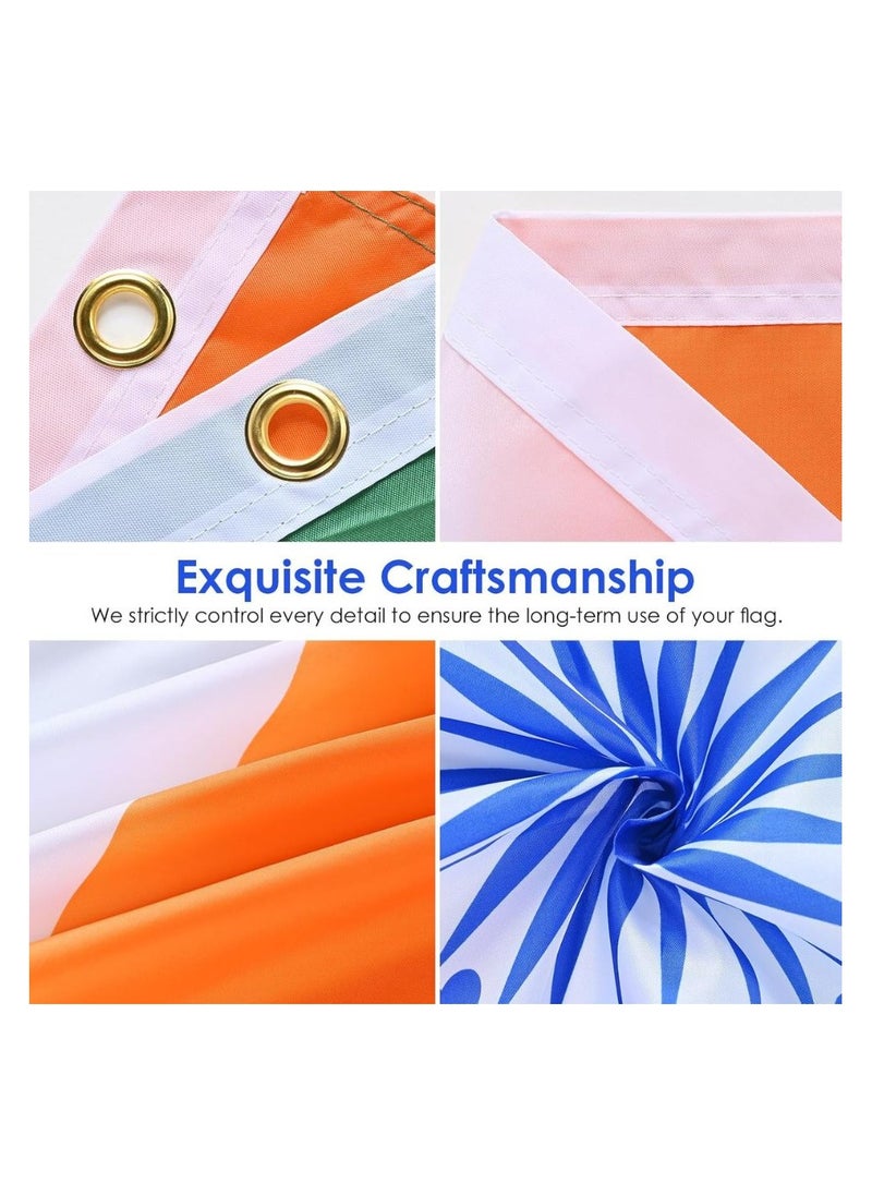 PRINTSHOP4ME Eye-Catching 3x5ft Outdoor Or Indoor Flag For Sport Events And Home-Polyester-Size 90x150cm-Perfect For Sports Fan India Flag  - Image 5