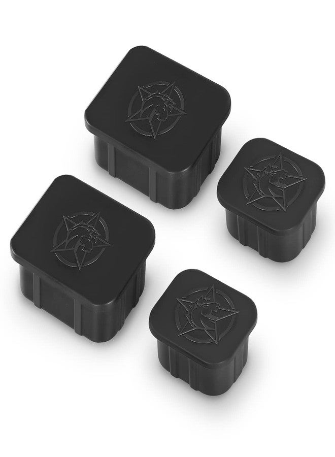 HIBRONGO Frame Tube Hole Plug Compatible with 2021 up 2Door 4Door Ford Bronco Axle Plug Chassis Accessories Front Wheel Well Crash Bar End Caps,Rubber Plugs 4PCS - Image 1