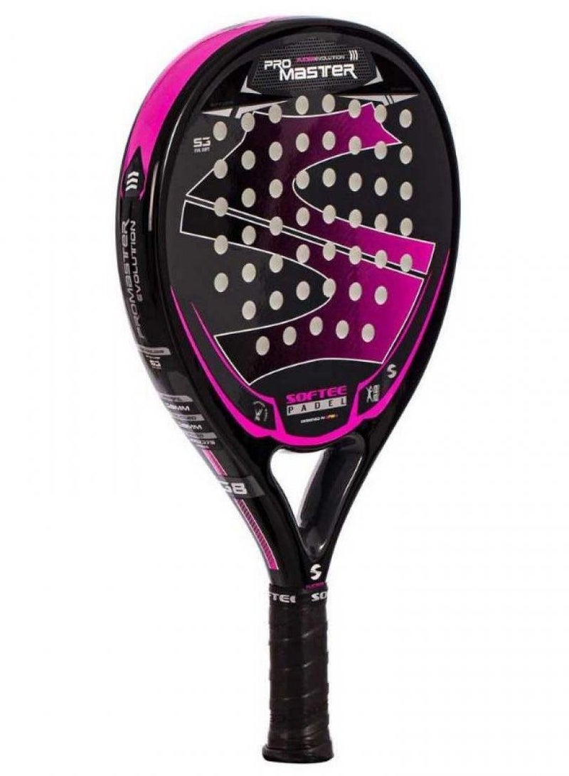Softee Pro Master Evolution Fuchsia Padel Racket - Image 2