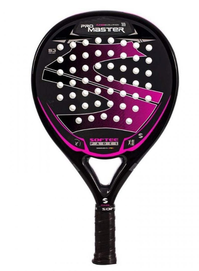 Softee Pro Master Evolution Fuchsia Padel Racket - Image 5