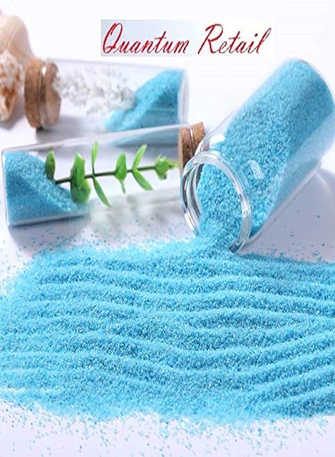 Quantum Retail - 900 Grams - Sugar Size Sand Gravel for Aquarium Decoration/Home & Garden/Lawn Decoration/Aquarium Substrate/Terrarium/Quartz Sand (Sky Blue) - Image 4