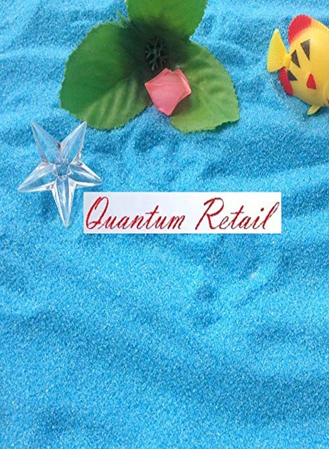 Quantum Retail - 900 Grams - Sugar Size Sand Gravel for Aquarium Decoration/Home & Garden/Lawn Decoration/Aquarium Substrate/Terrarium/Quartz Sand (Sky Blue) - Image 5