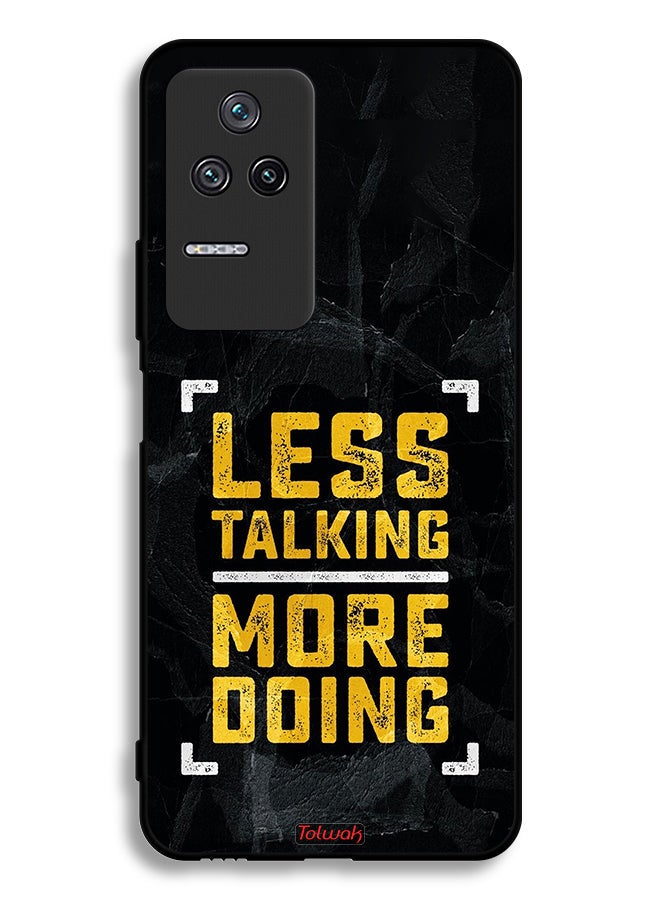 Tolwak Xiaomi Redmi K40S Protective Case Cover Less Talking More Doing - Image 2