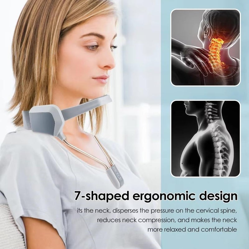DIALDRCARE دعم الرقبة، أشكال طوق، دعامة رقبة ثورية، دعم رقبة قابل للتعديل لتصحيح الوضعية وتخفيف الألم (DESIGN-6) - Image 4