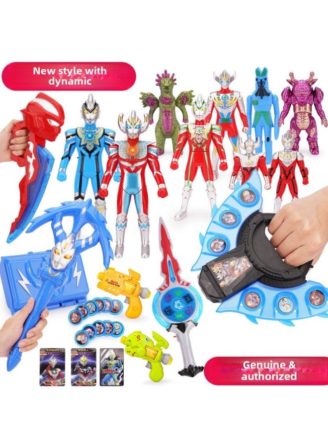 Ote Superman Man Variety Chinese Superman Children's Toy Gift Box Gift Digasero Jade Zeta Transformation-Color: Variety Superman Combination Set-64 - Image 4